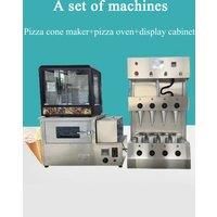 Electric Automatic 4 Molds Conch Pizza Cone Maker Pizza Cone Molding Machine Pizza Cone Oven Showcase