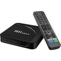 2025 New Set-Top Box S905-X5M Chip Decoder 4Gb Memory/32Gb Storage 2.4G/5G Dual-Band Wifi 4K Media Player Bluetooth Voice Recognition Home Theater Hd Tv Box Pre-Installed with Youtube, Netflix, Google