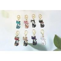 Set Of 8 Unique 3D Cat Keychains - Fun, Durable & Collectible