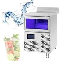 Ice Maker Machine Large Commercial Milk Tea Shop Bar And Coffee Shop 90kg-160kg Automatic Ice Cube Making Machine