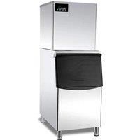 Cube Ice Maker Commercial Milk Tea Shop Fully Automatic Large Output 200KG 300KG 500KG Bar KTV Large Cube Ice Maker