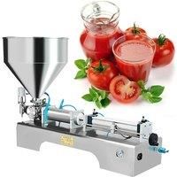 110V 220V Horizontal Pneumatic Single Head Filling Machine Shampoo Tomato Sauce Peanut Paste Paste Filling Machine
