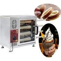 Hungarian Hollow Chimney Roll Cake Machine Prague Chimney Bread Maker Desktop Ice Cream Chimney Roll