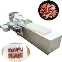Automatic Meat Kebab Satay Barbecue Skewer String Making Machine