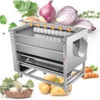 Potato Washing Peeling Machine For Taro Ginger Sweet Potatoes Radishes Scallops Oysters Lotus Roots