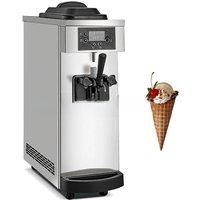 Including Tariffs 2025 New Soft Ice Cream Machine Stainless Steel Single Head Strawberry Sundae Machine One Click Thawing