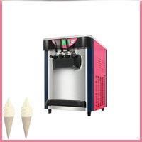 Commercial Three Flavor Ice Cream Machine, Small Frozen Yogurt Machine