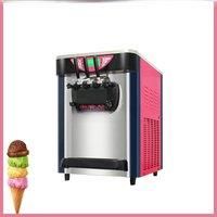 Delicious Desktop 2+1 Mixed Flavor Soft Ice Cream Machine, Commercial Small Frozen Yogurt Machine
