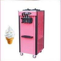Three Flavors Of Air-Cooled Commercial Ice Cream Machine, Vertical Household Sundae Machine