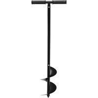 Hand Auger Drill Post Hole Digger 6''x33.5'', Large Garden Auger Drill for Planting Bulb, Garden