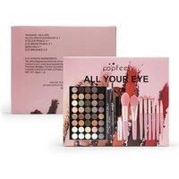 Full Eye Makeup Set - Eyeshadow Palette, Brushes, Eyeliner + More