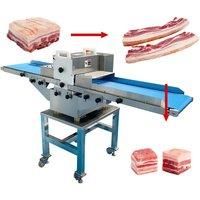 The Restaurant Uses a Fully Automatic Meat Cutting Machine, a Multifunctional Fresh Meat Cutting Machine, And a Strip Cutting Ma