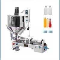Peanut Butter And Chili Sauce Pneumatic Liquid Filling Machine Food Stirring Heating Packaging