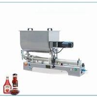 U-Shaped Paste Heating Rod Filling Machine, Small Automatic Stirring Honey Sesame Paste Packaging