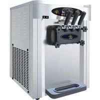 Low Energy Consumption Soft Ice Cream Machine, 3 Flavors, Fully Automatic Frozen Yogurt