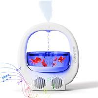 Humidifier for Bedroom with Night Light,Anti-Gravity 7 Bluetooth