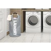 Large Collapsible Laundry Basket - 6 Colours - Grey