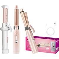 Portable Wireless Ceramic Curling Iron with USB Rechargeable Battery