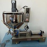 PBOBP Small Heating Stirring Pneumatic Filling Machine For Paste Liquid Dual Purpose Toothpaste