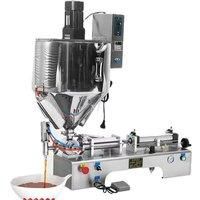 Single Head Liquid Paste Filling Machine With Hopper Heating And Stirring Pneumatic Filling Machine Cream Shampoo Filler