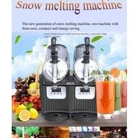 Factory Outlet Slush Machine Margarita Slush Maker 2 Tanks Commercial Snow Melting Machine
