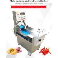 Commercial Onion Potato Chips Slicer Slicing Machine Electric Cabbage Shredder Machine Vegetable Fruit Slicing