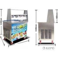 Fried ice cream machine commercial matcha Frying ice cream rolls Maker automatic stir-fried yogurt