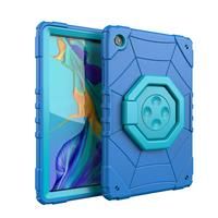 For Samsung Galaxy Tab A9 Plus 11" Case 2 in1 Silicone 360 Degree Rotating Bracket with Four Corner