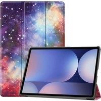 For Samsung Galaxy Tab S10 Plus 12.4inch PU Leather Case Auto-sleep/Wake Up Function Standing Angle Drop-proof Protective Shell