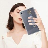 For Samsung Galaxy Tab A 8.0 2019 Case TPU Shockproof Back Cover Wrist Strap Protective Shell for
