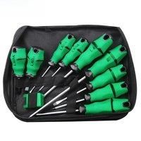 LAOA Screwdrivers Sets With Magnetizer Canvas Bag CrV Screw Driver Slotted and Phillips