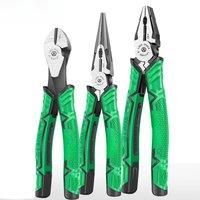 LAOA 1pc Professional Eccentric Force - saving Combination Pliers CRV 7inch Diagonal Electrician's