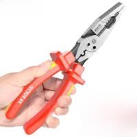 LAOA Insulated Steel Wire Pliers Electrician Pressure Resistant And Labor-Saving Pointed Nose Pliers