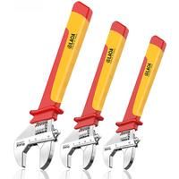 LAOA 8"/10"/12" 1000V Insulated Adjustable Wrench Universal Spanner Electrician Maintenance Handle