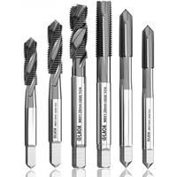 LAOA 1pc Spiral Taps Cobalt titanium-plated Machine Taps Apex Tapping Thread M3 M4 M5 M6 M8 Stainless Steel Special Purpose