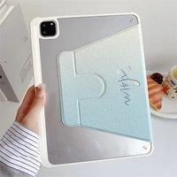 For iPad Air 11 2024 Case PU Leather Shockproof Cover With Auto-sleep/Wake Up Function 360 Rotating