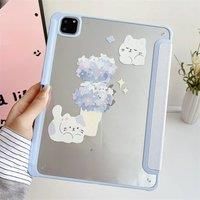 For iPad Air 13 2024 Case Shockproof Protective Shell For iPad Pro 12.9 With Auto-sleep/Wake Up