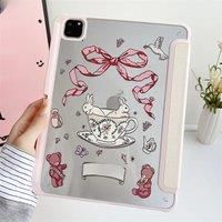 For iPad Pro 13 2024 Case Shockproof Protective Shell With Auto-sleep/Wake Up Function Tri-fold