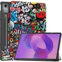 Case For Lenovo Xiaoxin Pad pro 12.7" 2025 Tri-fold Caster Hard Shell Auto Wake Function Tablet