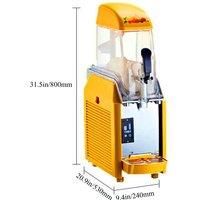 2025 Ice Slusher 3 Tanks Slush Machine 12L * 3 Smoothies Granita Machine 1100W Snow Melting Machine Slushing Maker