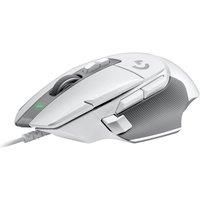 Logitech G G502 X Wired Gaming Mouse - LIGHTFORCE hybrid optical-mechanical primary switches, HERO 25K gaming sensor, compatible with PC - macOS/Windows - White