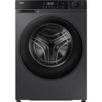 Haier X Series 5 Washer Dryer, 12kg Wash, 8kg Dry, 1400 rpm, A-20 percent Was Energy Class, 16 Programmes, Lint Removal System, Smart Dual Spray, Graphite-Black Door, 63x60x85 cm -HWD120BP14357GUK