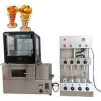 Stainless Steel Pizza Cone Machine With 4 Heating Rods Pizza Oven And Pizza Display Cabinet 110V 220V