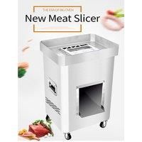 Vertical Commercial Fresh Meat Vegetable Slices Cut Silk Machine Stainless Steel Meat Slicer