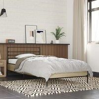 Berkfield Home Bed Frame without Mattress Sonoma Oak 90x190 cm Single in Brown