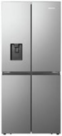Hisense Hisenserq560N4Wcf 79Cm Wide Total Non-Frost American Style Multi-Door Fridge Freezer With Water Dispenser - Stainless Steel Look