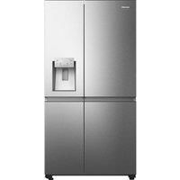 Hisense RS818N4TIE Wifi Connected Non-Plumbed Frost Free American Fridge Freezer - Stainless Steel - E Rated