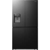 HISENSE RQ760N4SBFE American-Style Smart Fridge Freezer - Black, Black