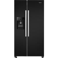 Hisense Rs694N4Ibe 90Cm Wide Side By Side, Water And Ice, American Fridge Freezer - Black