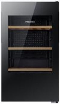 Hisense RW3N132GSLF Built In Wine Cooler Fits 46 Bottles Black F